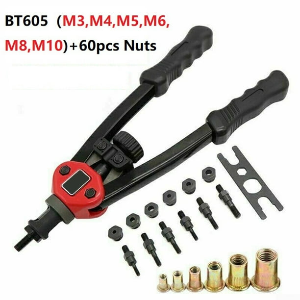Premium Easy Nuts Rivet Tools Set BT-605 BT-606 BT-607 High Hardness Tool